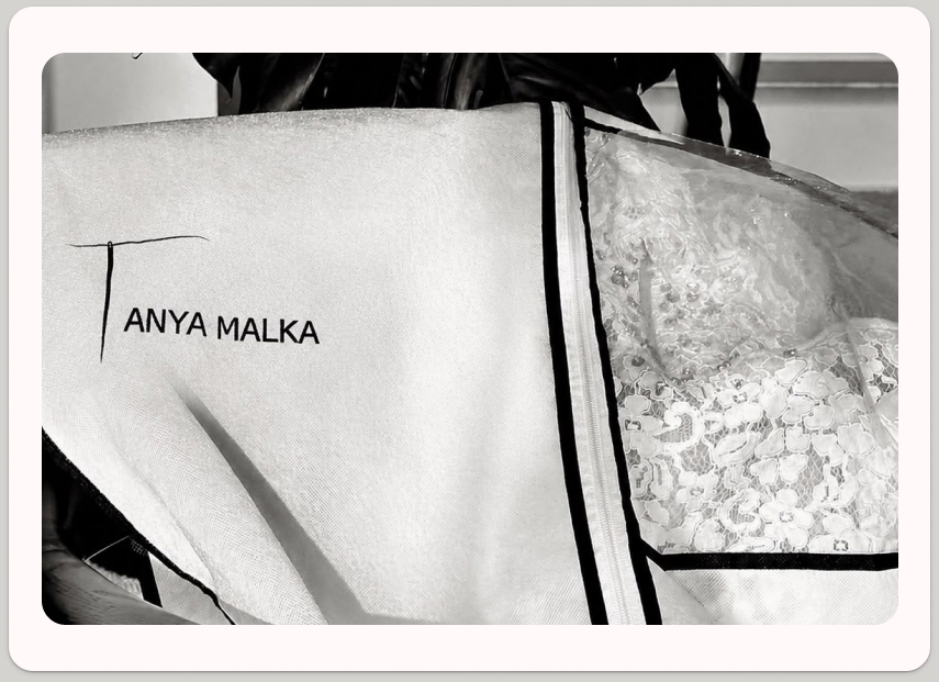 Tanya Malka garment bag